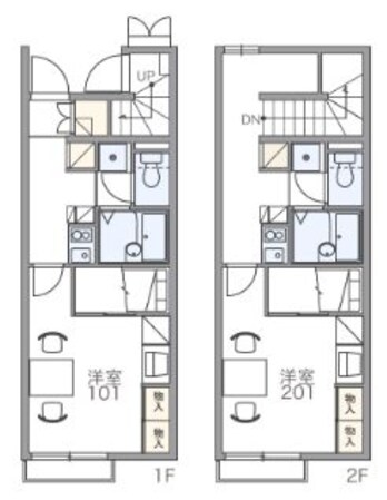 レオパレスオークヒルズＣの物件間取画像